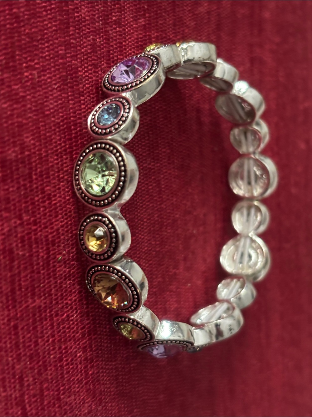 Multicolor Crystal Stretch Bracelet - Women Jewelry